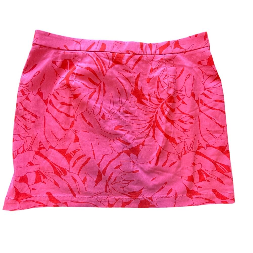Rafaella Athletic Skort 2XL Pink Tropical Floral Skirt Resort Wear Vacation NWT - Picture 4 of 9